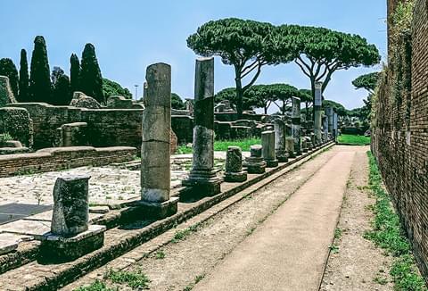 Ruins at Ostia Antica